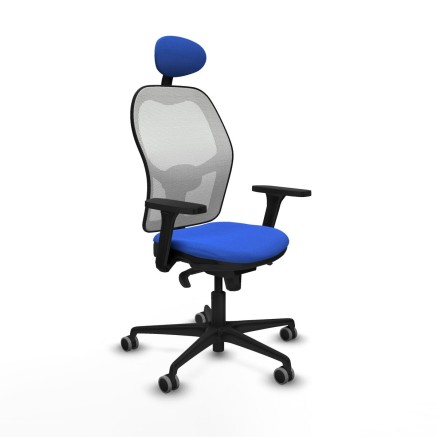 Chaise de Bureau avec Appui-tête Piqueras y Crespo 3D036G1 Bleu