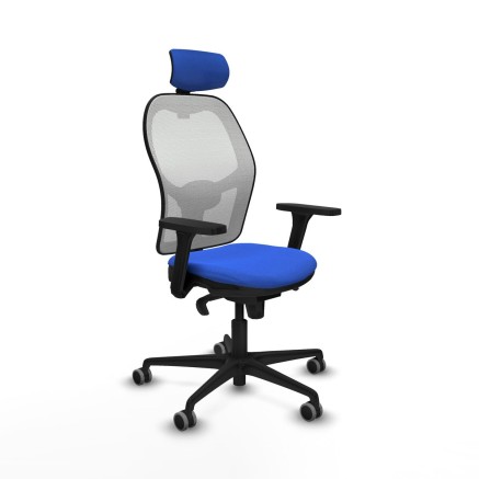 Chaise de Bureau avec Appui-tête Piqueras y Crespo 3D036G2 Bleu