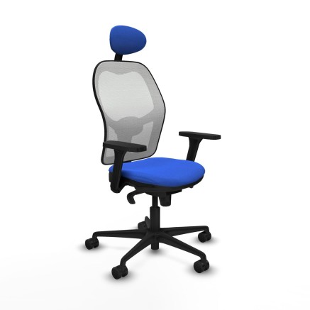 Chaise de Bureau avec Appui-tête Piqueras y Crespo 3D036N1 Bleu