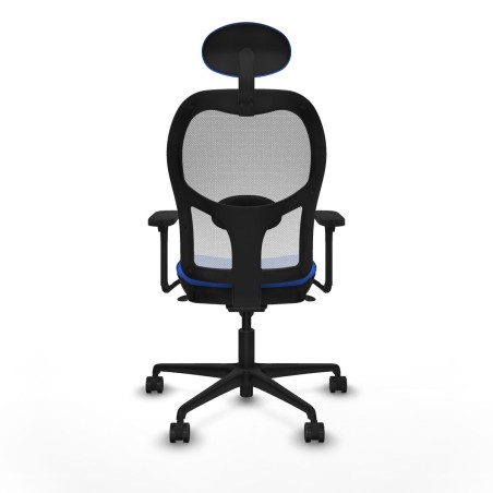 Chaise de Bureau avec Appui-tête Piqueras y Crespo 3D036N1 Bleu