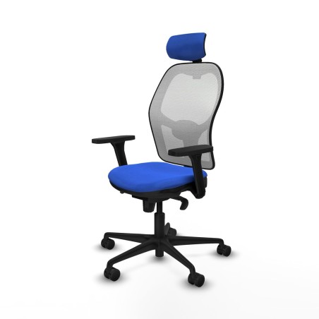 Office Chair with Headrest Piqueras y Crespo 3D036N2 Blue