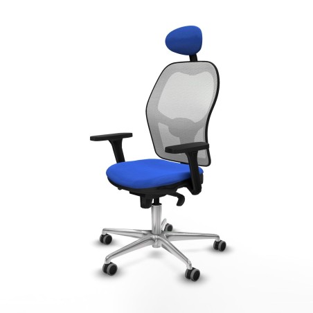 Office Chair with Headrest Piqueras y Crespo 3D086G1 Blue