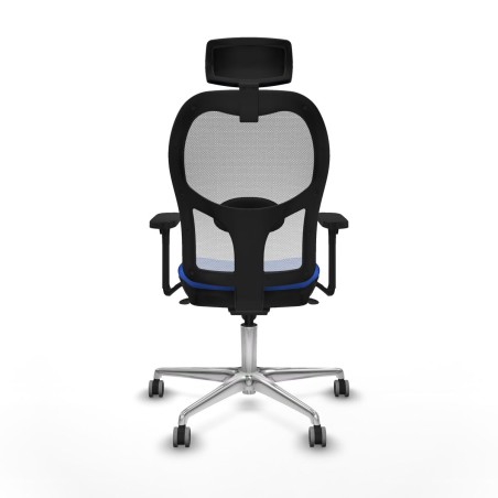 Sedia Ufficio con Poggiatesta Piqueras y Crespo 3D086G2 Azzurro