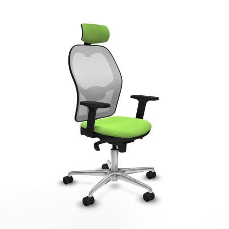 Sedia Ufficio con Poggiatesta Piqueras y Crespo 2D086N2 Pistacchio