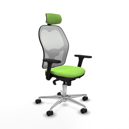 Sedia Ufficio con Poggiatesta Piqueras y Crespo 3D086N2 Pistacchio