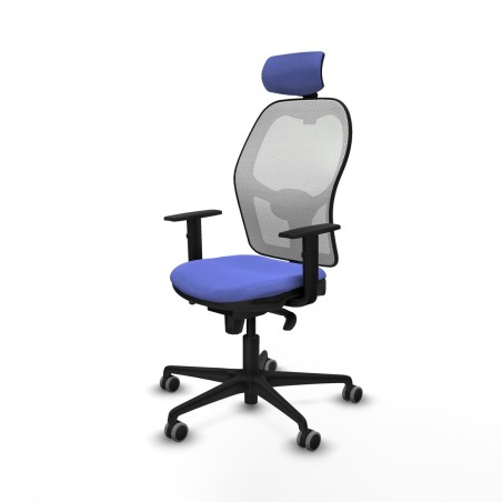Sedia Ufficio con Poggiatesta Piqueras y Crespo 1D036G2 Azzurro Chiaro