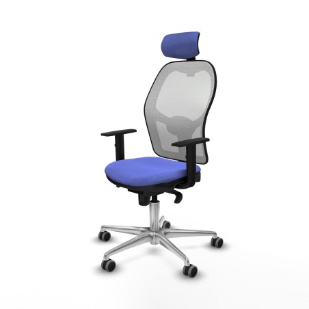Sedia Ufficio con Poggiatesta Piqueras y Crespo 1D086G2 Azzurro Chiaro