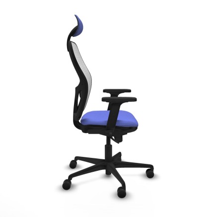 Sedia Ufficio con Poggiatesta Piqueras y Crespo 2D036N1 Azzurro Chiaro 2