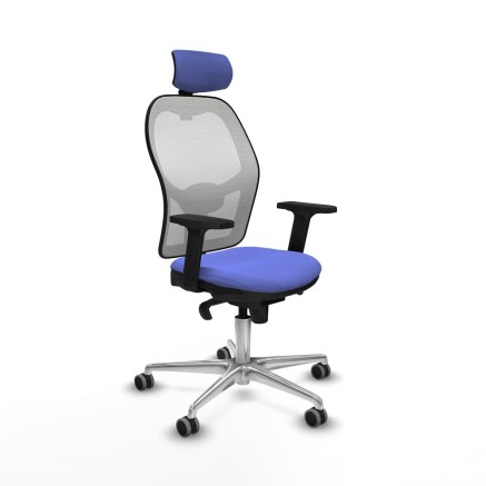 Bürostuhl mit Kopfstütze Piqueras y Crespo 2D086G2 Hellblau