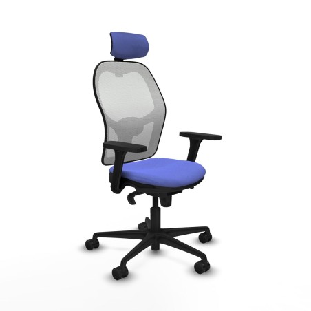 Sedia Ufficio con Poggiatesta Piqueras y Crespo 3D036N2 Azzurro Chiaro