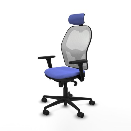 Sedia Ufficio con Poggiatesta Piqueras y Crespo 3D036N2 Azzurro Chiaro