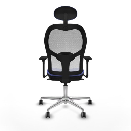 Sedia Ufficio con Poggiatesta Piqueras y Crespo 3D086G1 Azzurro Chiaro