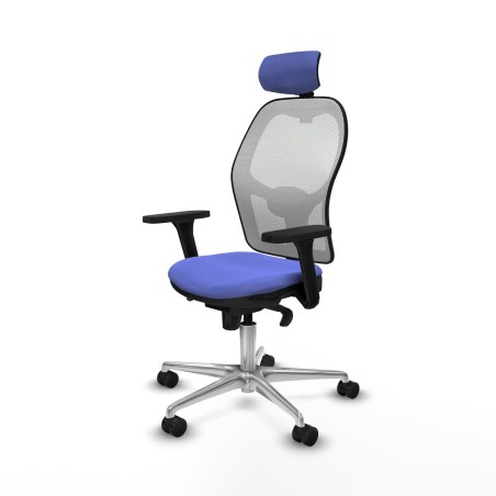 Chaise de Bureau avec Appui-tête Piqueras y Crespo 3D086N2 Bleu clair