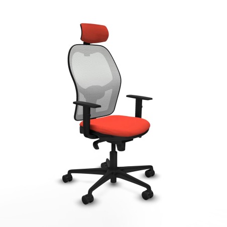 Chaise de Bureau avec Appui-tête Piqueras y Crespo 1D036N2 Orange Fon