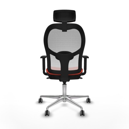 Sedia Ufficio con Poggiatesta Piqueras y Crespo 1D086G2 Arancione scur