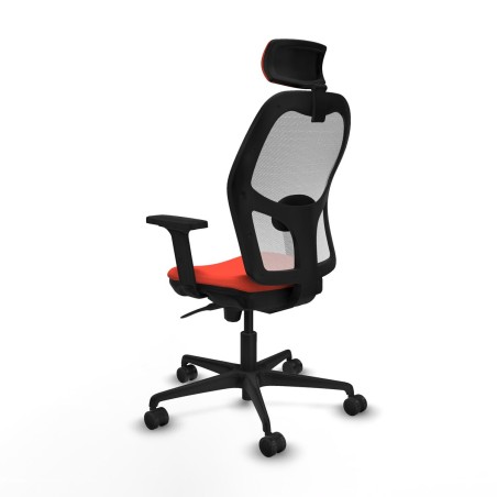 Chaise de Bureau avec Appui-tête Piqueras y Crespo 2D036N2 Orange Fon