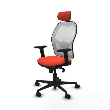 Chaise de Bureau avec Appui-tête Piqueras y Crespo 2D036N2 Orange Fon