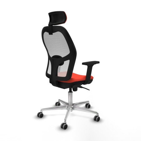 Chaise de Bureau avec Appui-tête Piqueras y Crespo 2D086G2 Orange Fon
