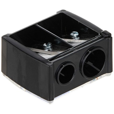 Puntenslijper NYX Sharpener Make-up Zwart 2 Compartimenten (1 Stuks)