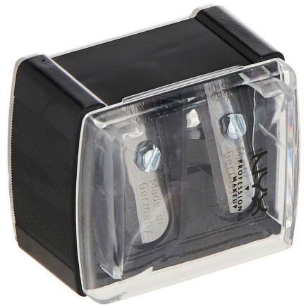 Puntenslijper NYX Sharpener Make-up Zwart 2 Compartimenten (1 Stuks) 2