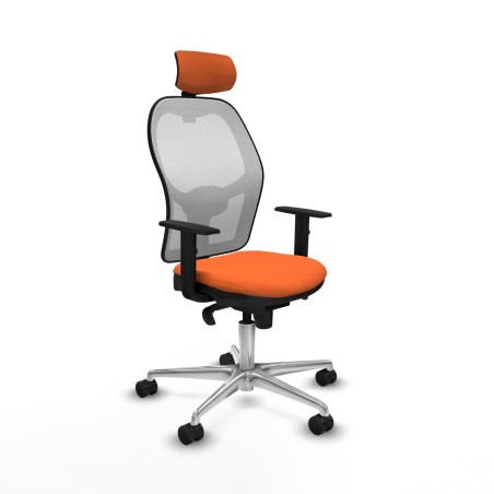 Chaise de Bureau avec Appui-tête Piqueras y Crespo 1D086N2 Orange