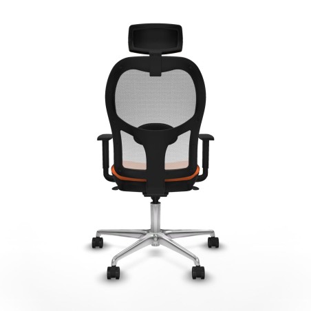Bürostuhl mit Kopfstütze Piqueras y Crespo 1D086N2 Orange