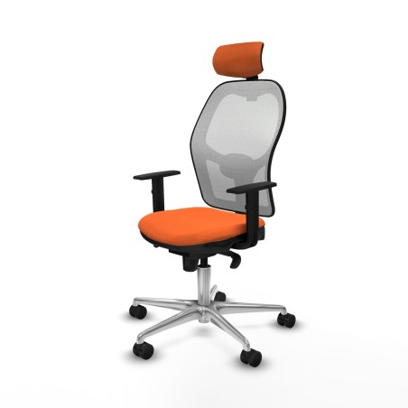 Chaise de Bureau avec Appui-tête Piqueras y Crespo 1D086N2 Orange