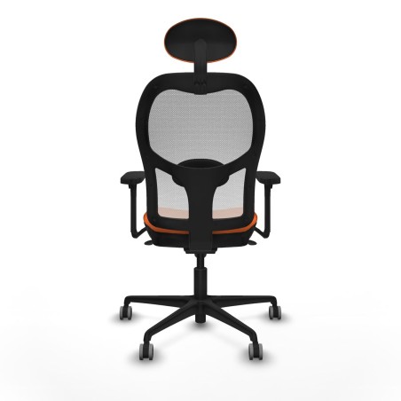Office Chair with Headrest Piqueras y Crespo 3D036G1 Orange