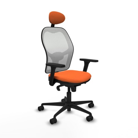 Chaise de Bureau avec Appui-tête Piqueras y Crespo 3D036N1 Orange