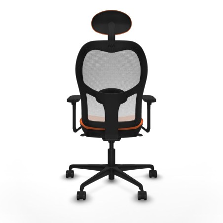 Office Chair with Headrest Piqueras y Crespo 3D036N1 Orange