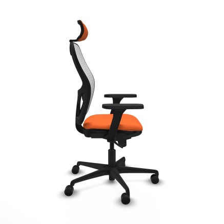 Office Chair with Headrest Piqueras y Crespo 3D036N2 Orange 2