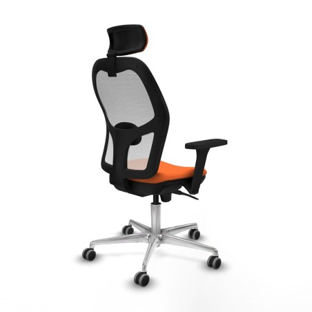 Sedia Ufficio con Poggiatesta Piqueras y Crespo 3D086G2 Arancio
