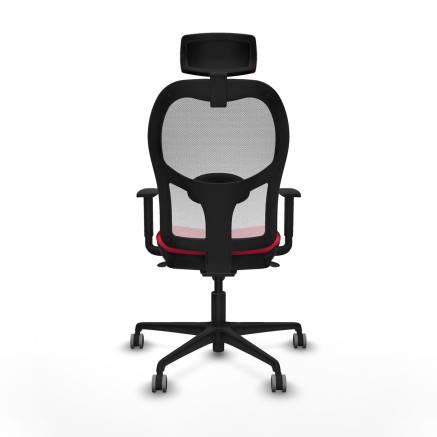 Chaise de Bureau avec Appui-tête Piqueras y Crespo 1D036G2 Rouge 2