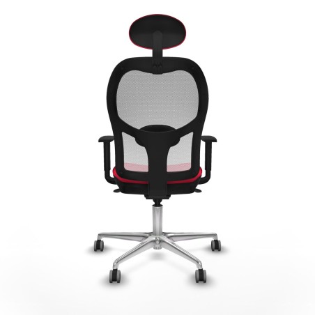 Sedia Ufficio con Poggiatesta Jorquera Piqueras y Crespo 1D086G1 Rosso