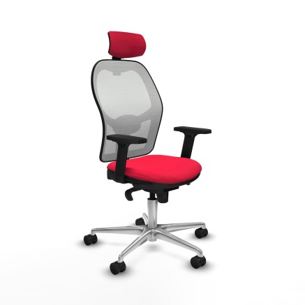 Bürostuhl mit Kopfstütze Piqueras y Crespo 2D086N2 Rot