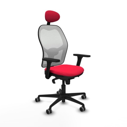 Chaise de Bureau avec Appui-tête Piqueras y Crespo 3D036G1 Rouge