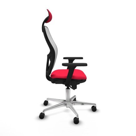 Office Chair with Headrest Piqueras y Crespo 3D086N1 Red 2