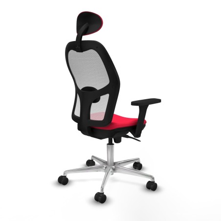 Office Chair with Headrest Piqueras y Crespo 3D086N1 Red