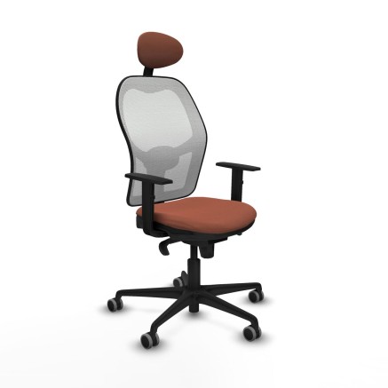 Sedia Ufficio con Poggiatesta Jorquera Piqueras y Crespo 1D036G1 Bianc