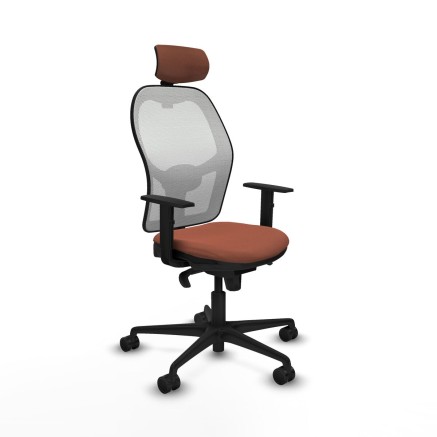 Office Chair with Headrest Piqueras y Crespo 1D036N2 White Brown