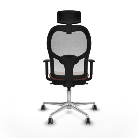 Sedia Ufficio con Poggiatesta Piqueras y Crespo 1D086G2 Bianco Marrone
