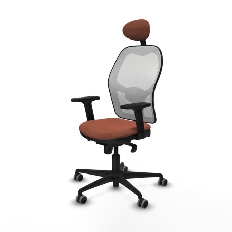 Office Chair with Headrest Piqueras y Crespo 2D036G1 White Brown