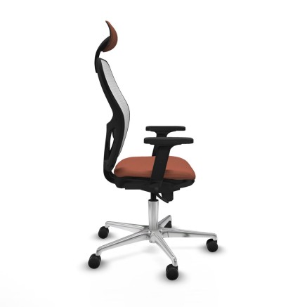 Chaise de Bureau avec Appui-tête Piqueras y Crespo 2D086N1 Blanc Marr 2