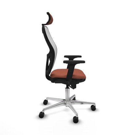 Bürostuhl mit Kopfstütze Piqueras y Crespo 2D086N2 Weiß Braun 2