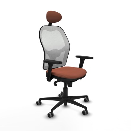 Bürostuhl mit Kopfstütze Piqueras y Crespo 3D036G1 Weiß Braun