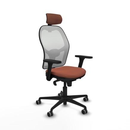 Chaise de Bureau avec Appui-tête Piqueras y Crespo 3D036G2 Blanc Marr
