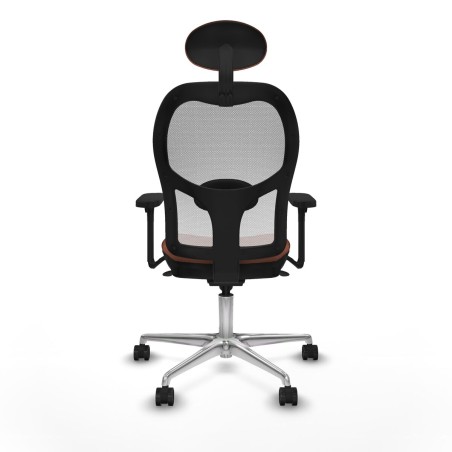 Bürostuhl mit Kopfstütze Piqueras y Crespo 3D086N1 Weiß Braun