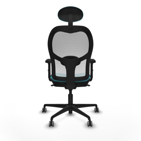 Chaise de Bureau avec Appui-tête Piqueras y Crespo 2D036G1 Turquoise