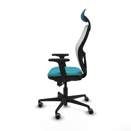 Chaise de Bureau avec Appui-tête Piqueras y Crespo 2D036G1 Turquoise