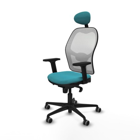 Chaise de Bureau avec Appui-tête Piqueras y Crespo 2D036G1 Turquoise